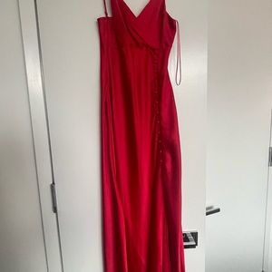 Zara Red Satin Dress